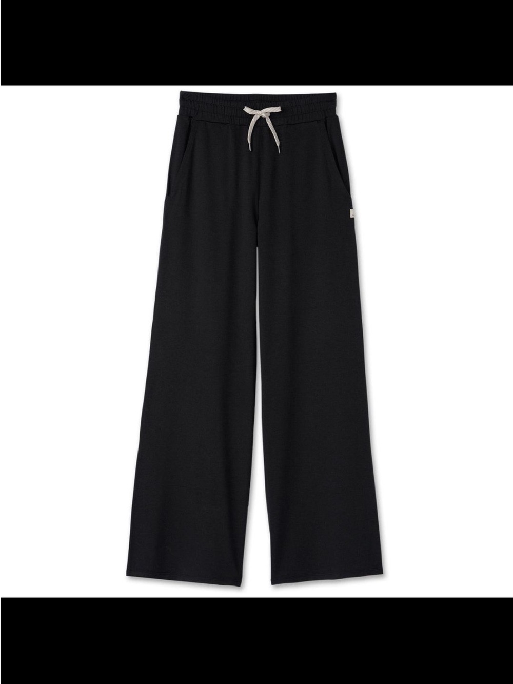Vuori Halo Essential Wideleg Pant Black Heather XXL